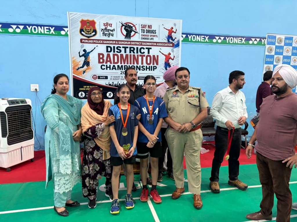 जिला स्तरीय बैडमिंटन प्रतियोगिताओं में धूरी के खिलाड़ियों ने लहराया परचम